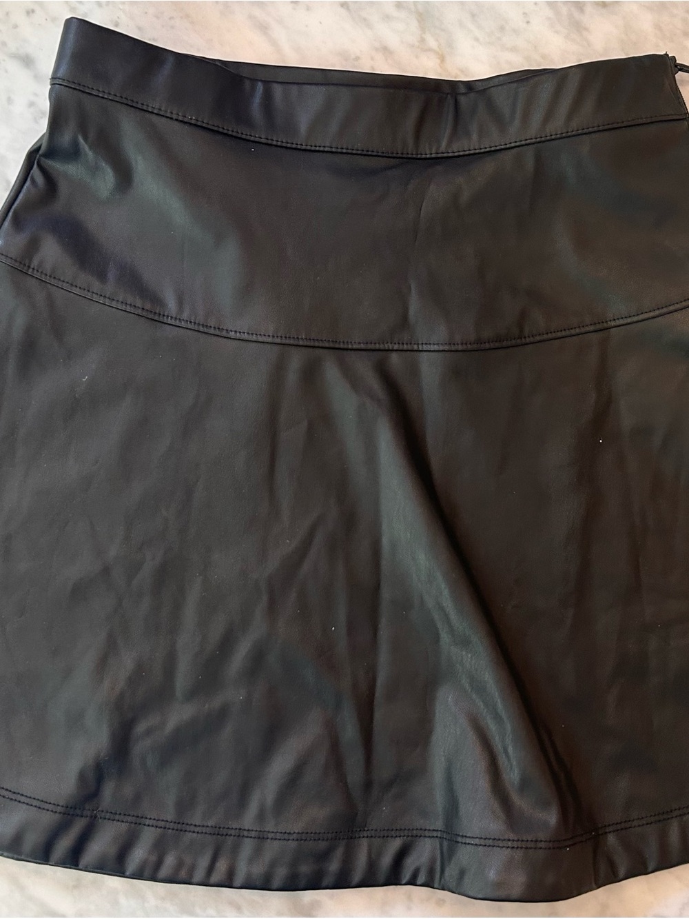 Crewcuts faux leather girls skirt